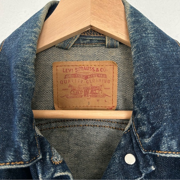 Y2K Levi's Women's Trucker Jean Jacket, Denim Button Down Small, Western VINTAGE - Picture 7 of 8